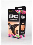 Кожаные трусики с плугом Kanikule Leather Strap-on Harness Anatomic Thong