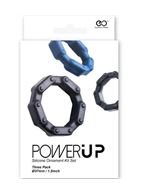 Набор из 3 разноцветных эрекционных колец Power Up