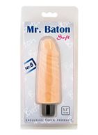 Вибратор-реалистик Mr.Baton Soft №8 - 13 см.
