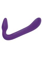 Фиолетовый безремневой страпон из силикона Love Rider Strapless Strap-On - 20,3 см.