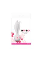 Белый вибромассажёр с ушками Go-Go Rabbit - 13,5 см.