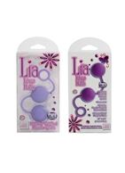 Фиолетовые вагинальные шарики Lia Love Balls