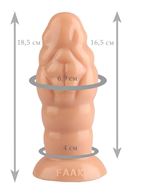 Телесная фантазийная анальная пробка (18,5 см)