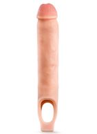 Телесная насадка-удлинитель 11.5" Silicone Cock Sheath Penis Extender (29,2 см)