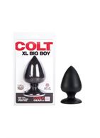 Черная анальная пробка COLT - XL BIG BOY из силикона (11,5 см)
