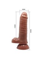 Гнущийся фаллоимитатор на присоске 7.3" Baron (18,5 см)