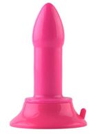 Розовая анальная втулка с широким основанием POPO Pleasure - 11,9 см.
