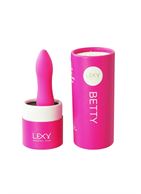 Розовый вибратор Betty со стразами - 11,5 см.