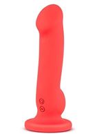 Красный перезаряжаемый вибратор VIBE 03 (18,5 см)