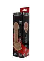 Фаллоимитатор с полузакрытой головкой REALSTUFF REAL FEELING DONG UNCUT 7INCH - 17,8 см.