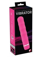 Розовый вибратор Deep Vibrations (21 см)
