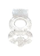 Прозрачное эрекционное кольцо с вибрацией Climax Gems Crystal Ring