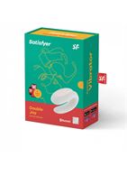 Белый вибратор для пар Double Joy с управлением через приложение