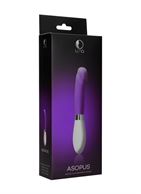 Фиолетовый вибратор Asopus для точки G (21 см)