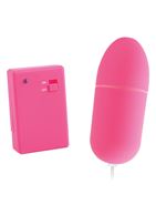 Розовое виброяйцо Remote Control Bullet с пультом ДУ