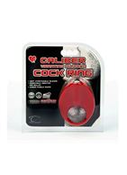 Красное эрекционное кольцо с вибрацией TLC CaliberVibrating Silicone Cock Ring