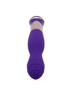 Фиолетовый вибратор ротатор ECSTASY Deluxe Rippled Vibe (20 см)