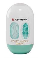 Бирюзовый мастурбатор яйцо Twist Angel