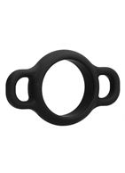 Черное эрекционное кольцо №66 Cock Ring With Handles