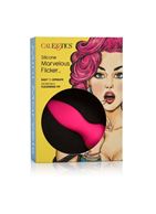 Розовый виброязычок Mini Marvels Silicone Marvelous Flicker