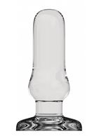 Прозрачный анальный стимулятор Bottom Line 6 Model 4 Glass - 15,5 см.