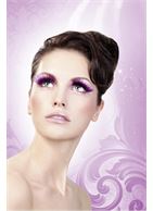 Длинные фиолетовые ресницы Deluxe