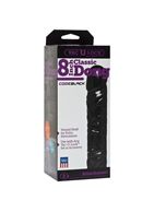 Насадка-фаллоимитатор чёрного цвета Vac-U-Lock CodeBlack 8" Classic Dong (19,3 см)