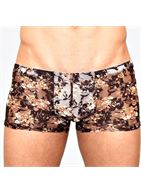 Мужские сетчатые боксеры с бежевыми розами Rose Boxer
