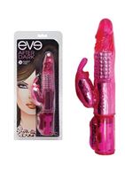 Розовый компьютерный вибратор Eve After Dark 7x Rabbit Vibe - 22 см.