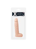 Телесный фаллоимитатор с мошонкой XSKIN 8 DONG (20,3 см)