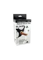 Розовый страпон 10 Model Vibrations 6.3" Harness Silicone Dildo (15,5 см)