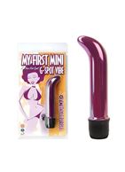 Пурпурный мини-вибратор для точки G My First Mini G-Spot Vibe - 14 см.