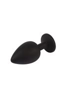 Черная анальная пробка с кристаллм Booty Fantasy Gem Plug L (9,5 см)