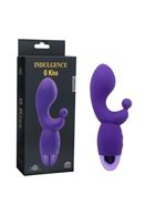 Фиолетовый вибратор INDULGENCE Rechargeable G Kiss (16,5 см)