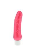 Розовый вибратор-реалистик MINI VIBE 5 PEARL SHINE VIBRATOR PINK - 12,7 см.