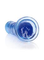 Синий фаллоимитатор Crystal Clear на присоске (25 см)