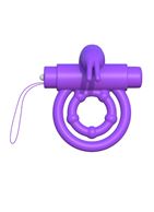 Эрекционное кольцо на пенис и мошонку с вибрацией Remote Control Rabbit Ring
