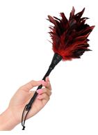 Кисточка с красно-чёрными пёрышками FRISKY FEATHER DUSTER - 36 см.