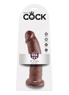 Коричневый фаллоимитатор 9 Cock - 22,9 см.