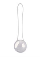 Серебристый вагинальный шарик Pleasure Ball Deluxe