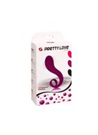 Фиолетовый вибратор с хвостиком Pretty Love - 20,5 см.