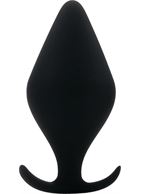 Чёрная анальная пробка Butt Plug with Handle Medium - 12 см.