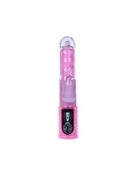 Розовый хай-тек вибромассажёр Love Stroker Blue - 24,5 см.