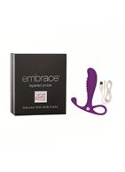 Фиолетовый анальный вибромассажер Embrace Tapered Probe