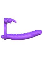 Эрекционное кольцо для двойного проникновения Silicone Double Penetrator Rabbit