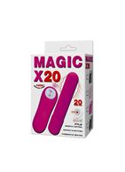 Розовая удлиненная вибропуля Magic x20