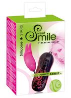 Розовый вибростимулятор Smile Funky Rabbit