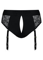 Черные трусики для насадок Diva Lingerie Harness - размер M