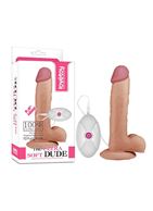Телесный вибратор реалистик Ultra Soft Dude 9 (22 см)