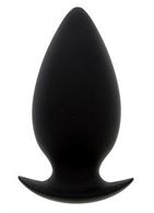 Большая чёрная анальная пробка BOOTYFUL ANAL PLUG LARGE BLACK - 10 см.